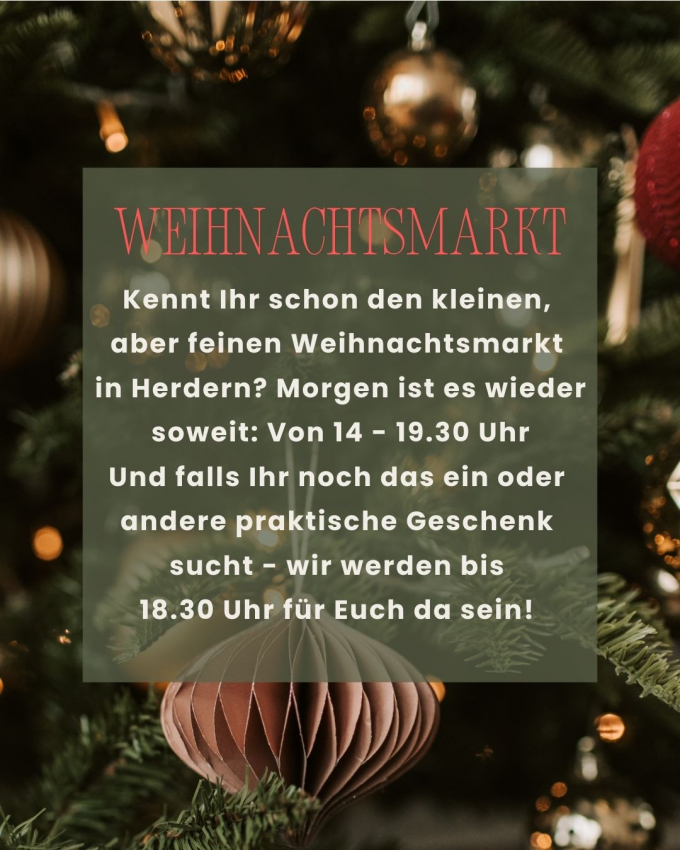 Weihnachtsmarkt in Herdern